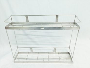 Kệ gia vị 2 tầng inox DẸP 201