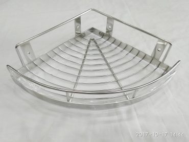 Kệ góc nhà tắm 1 tầng inox 304 không có khay xà bông